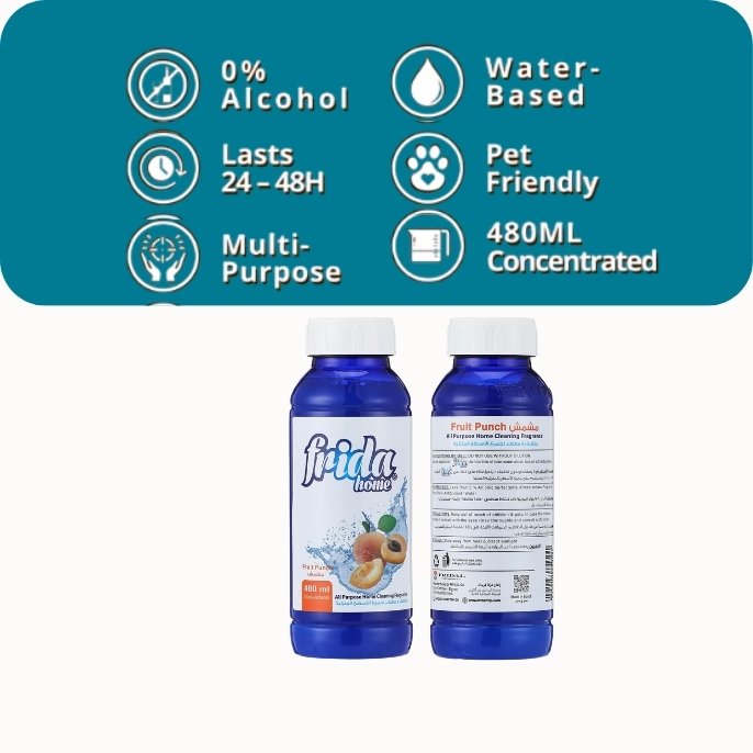 FRIDA All Purpose Home Cleaning and freshener – Fruit Punch (480ml) - Image 3