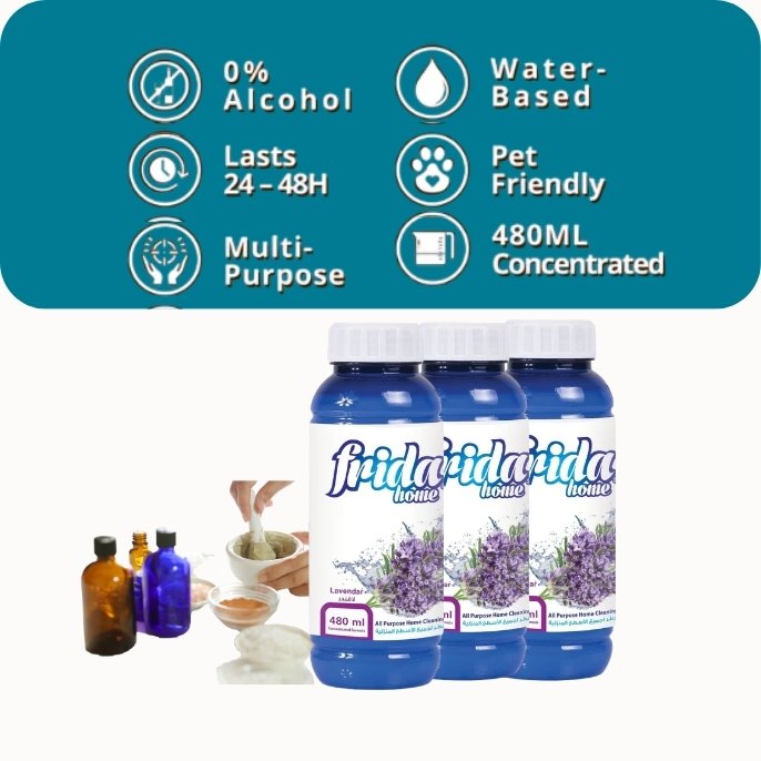 FRIDA All Purpose Home Cleaning and freshener – Lavender (480ml) - Image 3